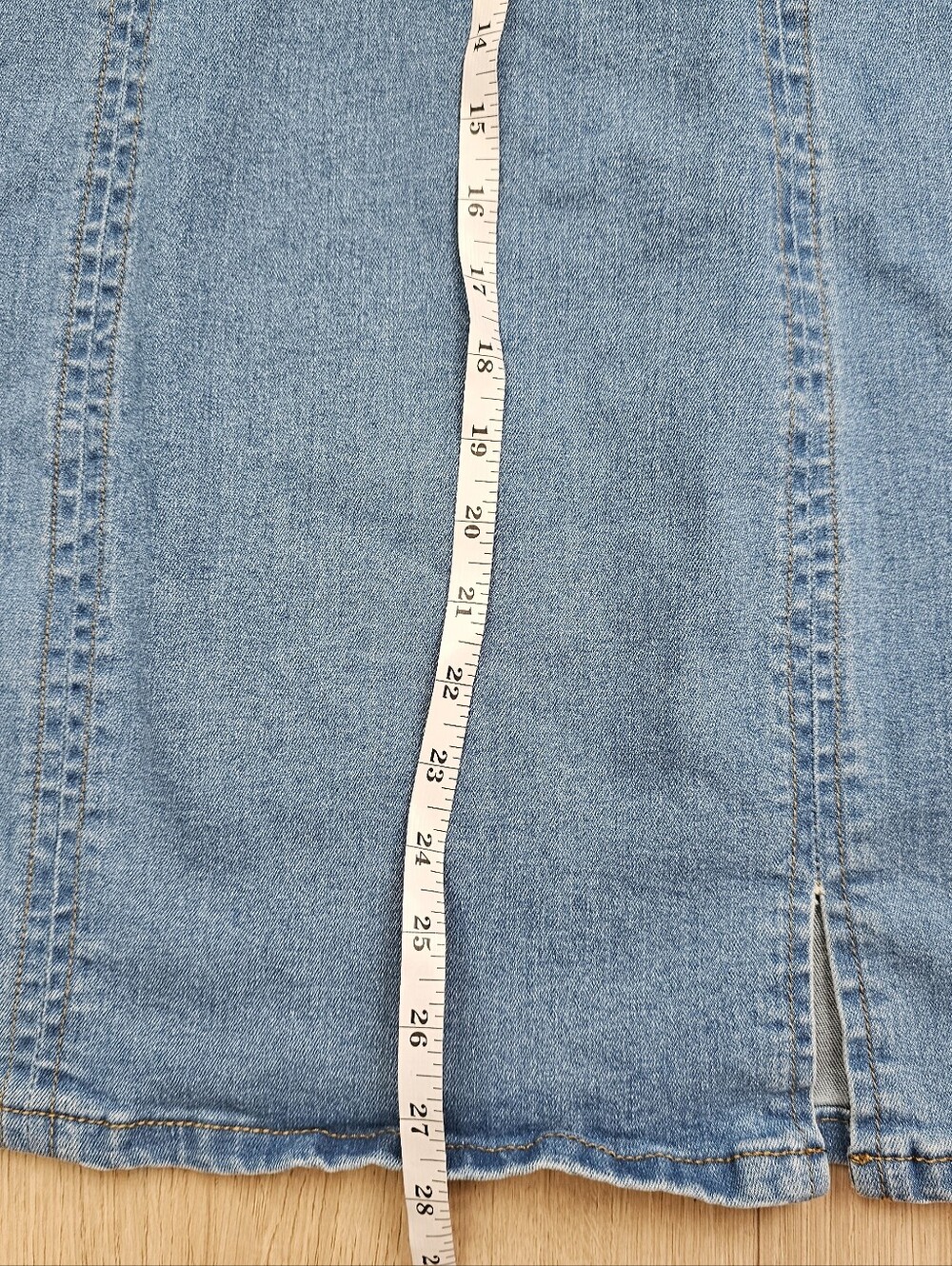 Conshvi Denim Blue Sleeveless Bodycon Dress - Picture 6 of 9
